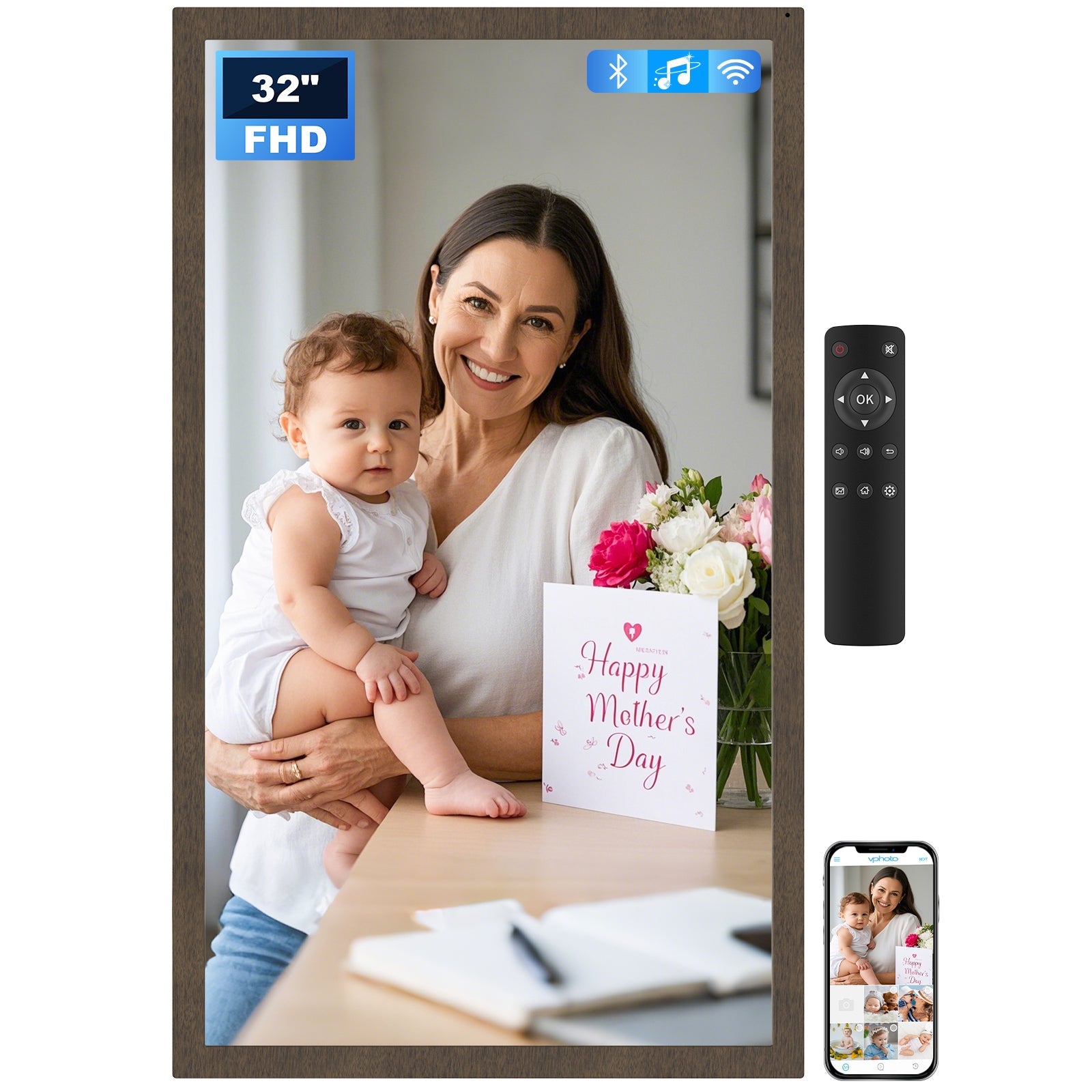 32 Dark Wood(32''丨FHD) Non-Touch