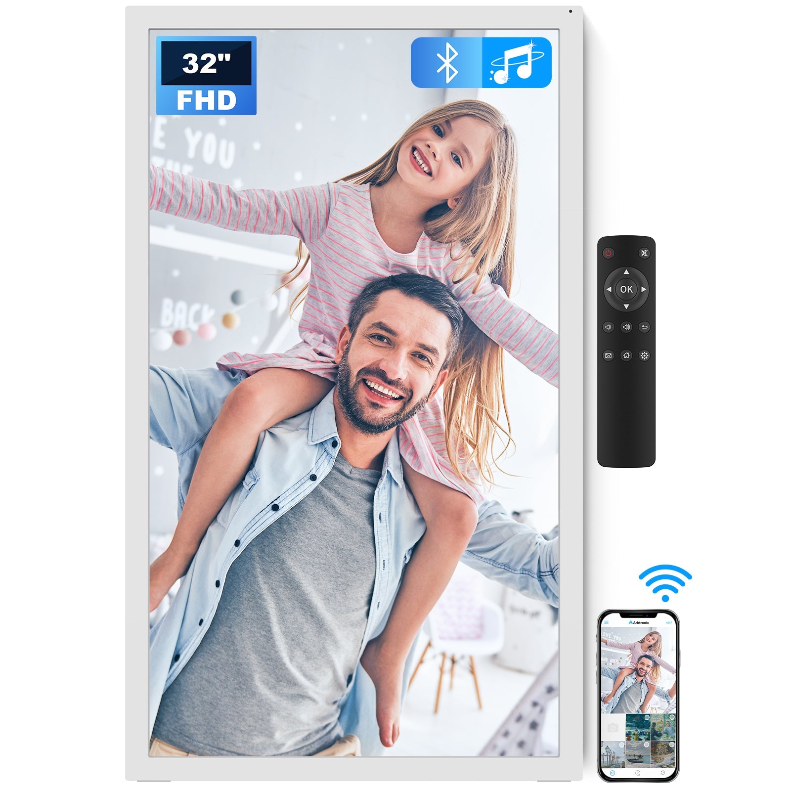 32 White(32''丨FHD) Non-Touch