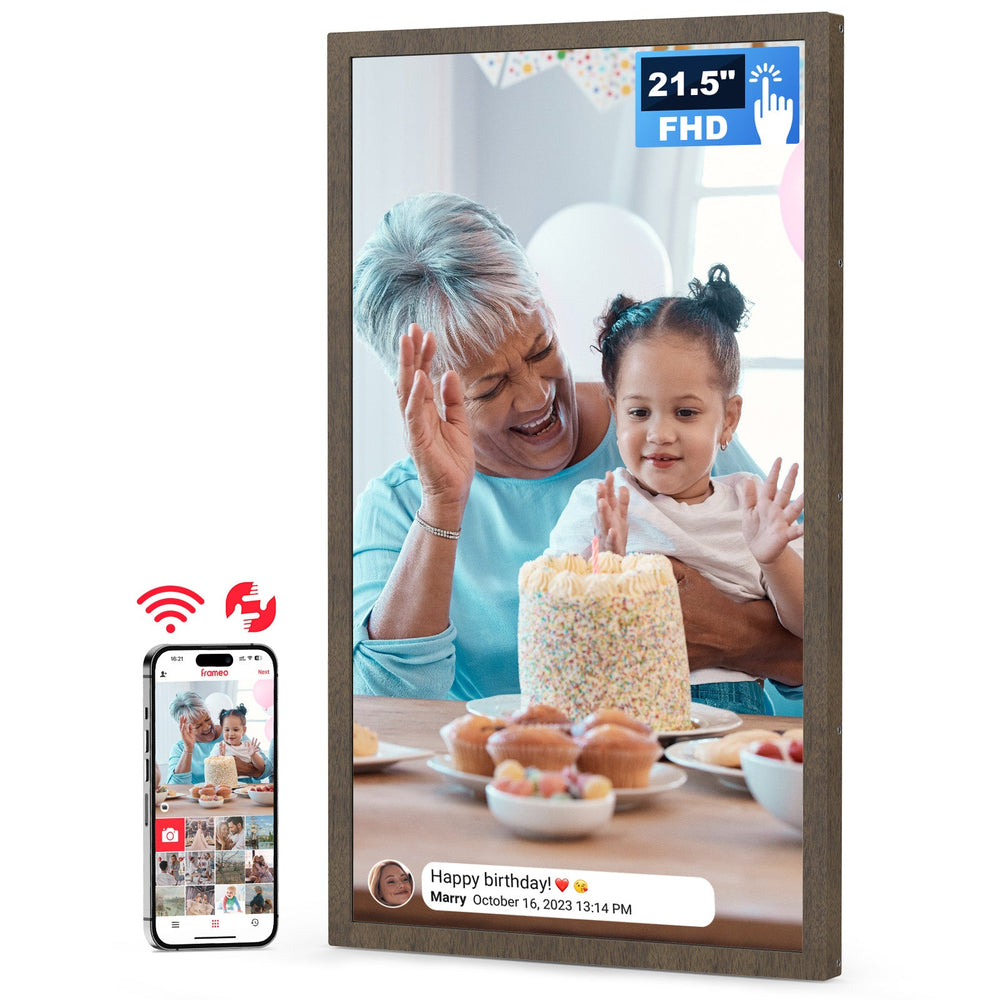 FRAMEO 21.5 Dark Wood(21.5''丨FHD) Touchscreen