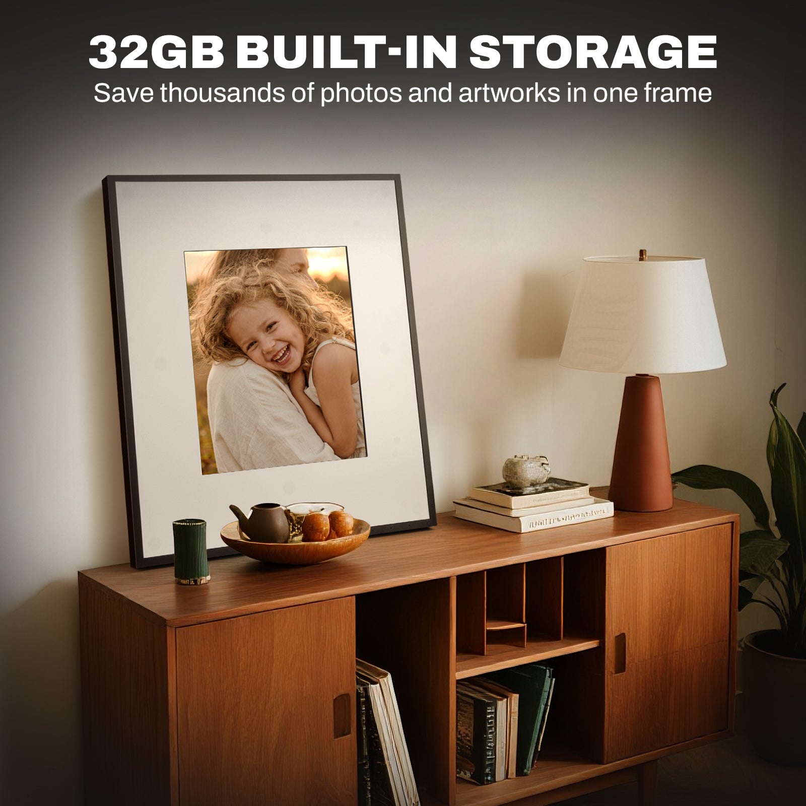 19" Smart Digital Art Frame with Bluetooth Speaker