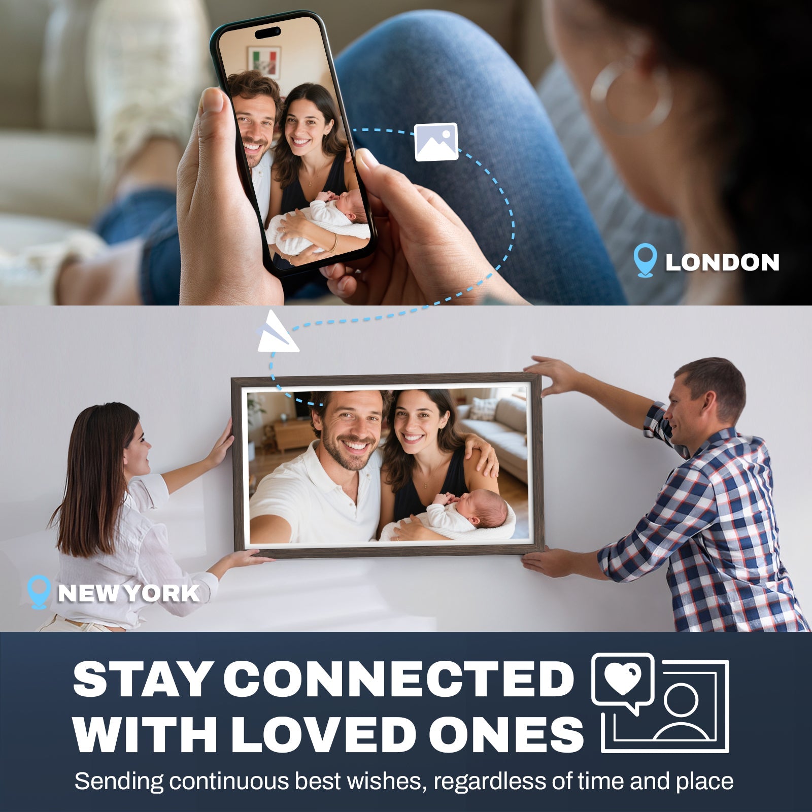 27  Dark Wood Pattern (27'' | FHD) Non-Touch