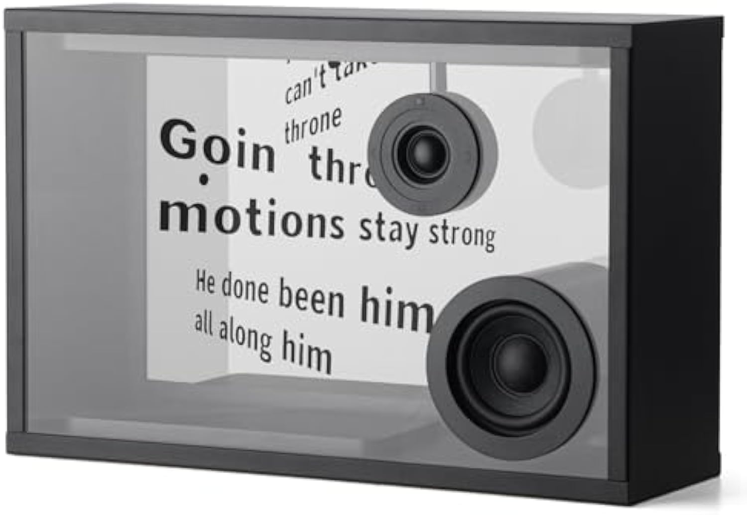 Transparent Bluetooth Speaker,Dynamic Hovering Lyrics