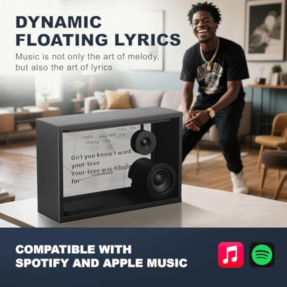 Transparent Bluetooth Speaker,Dynamic Hovering Lyrics