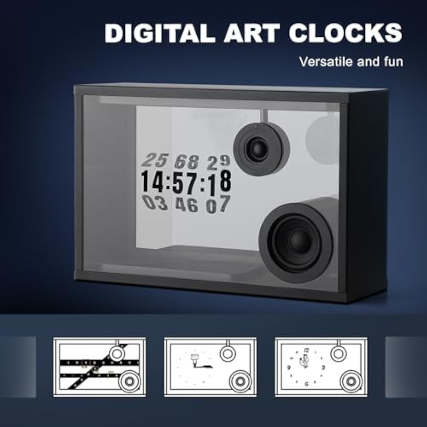 Transparent Bluetooth Speaker,Dynamic Hovering Lyrics