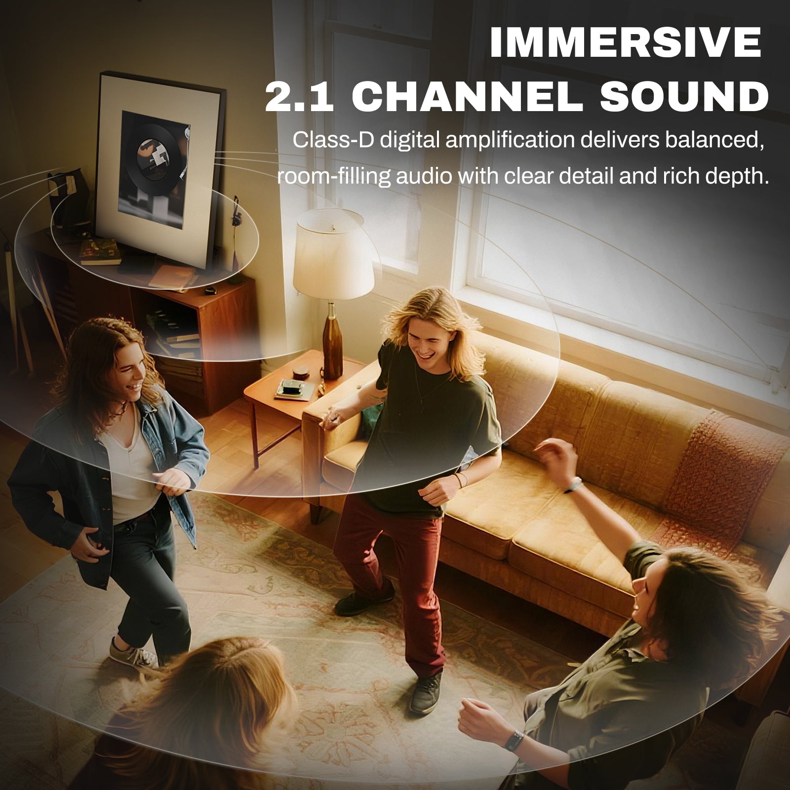 19" Smart Digital Art Frame with Bluetooth Speaker